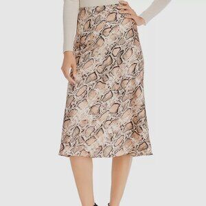 Lola Satin Animal Print Skirt